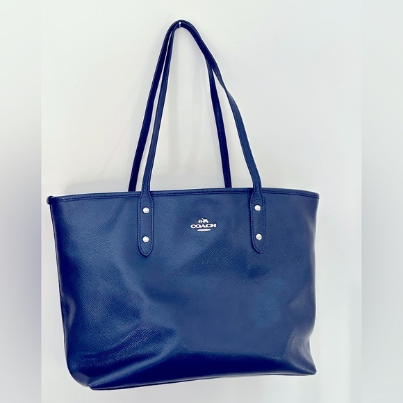 ★COACH★Norte Tote 32★Deep Blue★ Coach | Bags | Navy Blue Coach City Zip Tote | Poshmark